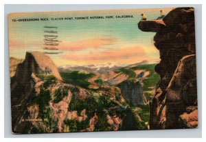 Vintage Mid Century Postcard Glacier Point Yosemite National Park POSTED