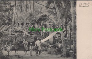 India Postcard - An Indian Homestead  RS37008