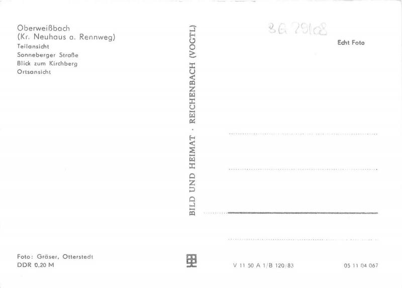 BG29108 oberweissbach neuhaus a rennweg  germany CPSM 14.5x10cm