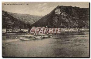 Postcard Old St Goarshausen a Rhein