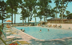 Vintage Postcard Shelter Island Heights From Dering Harbor Long Island New York