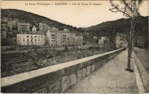 CPA Sartene vue du Cours St Damien CORSICA (1078090)