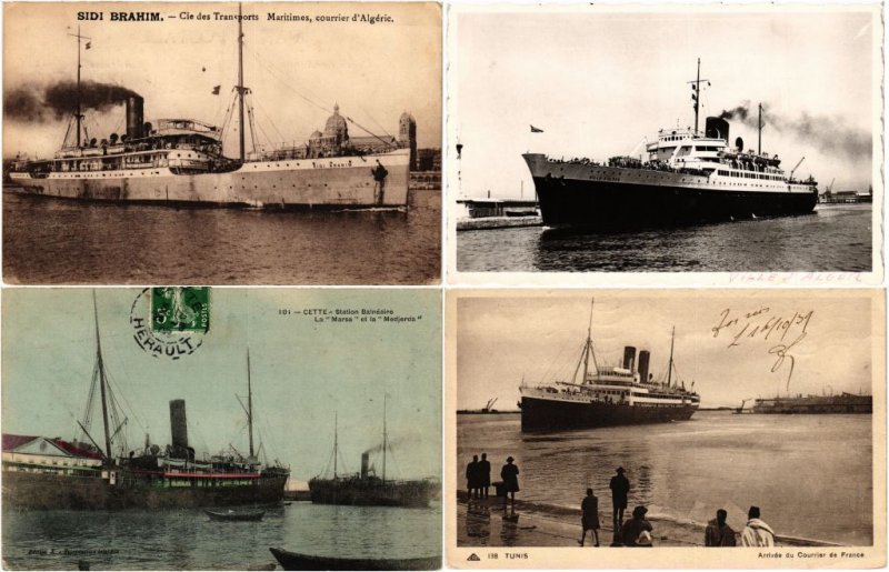 SHIPPING AFRICA AFN SHIPS 70 Vintage Postcards (L3566)