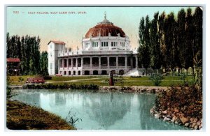 SALT LAKE CITY, UT Utah ~ View of Ornate SALT PALACE c1910s  Mitchell  Postcard