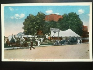 Vintage Postcard 1915-1930 Farmer's Market Long Branch New Jersey (NJ)