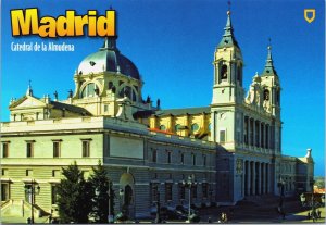 Spain Madrid La Almudena Cathedral Vintage Postcard BS.26