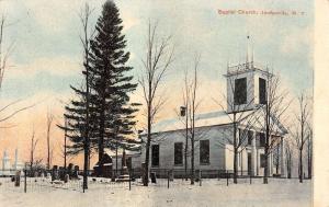 Jordanville New York Baptist Church Street View Antique Postcard K41885