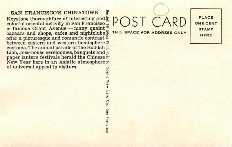 CA - San Francisco. Chinatown