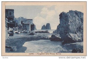 CAPRI - I Faraglioni dalla Piccola Marina, ITALY , 00-10s