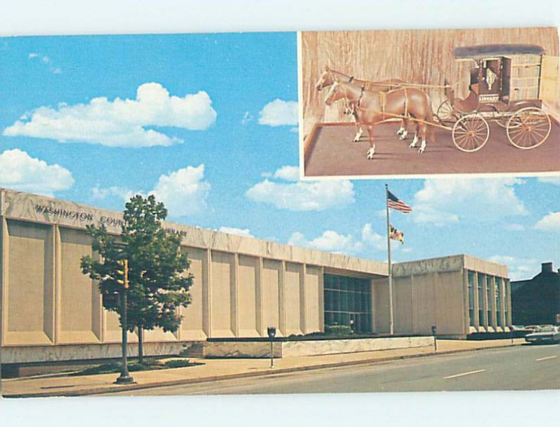 Pre-1980 LIBRARY SCENE Hagerstown Maryland MD AF1468-12