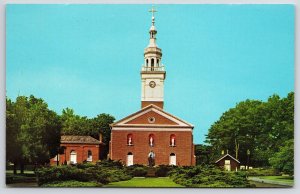 Postcard The Old Cathedral St. Francis Xavier Church Vincennes Indiana IND