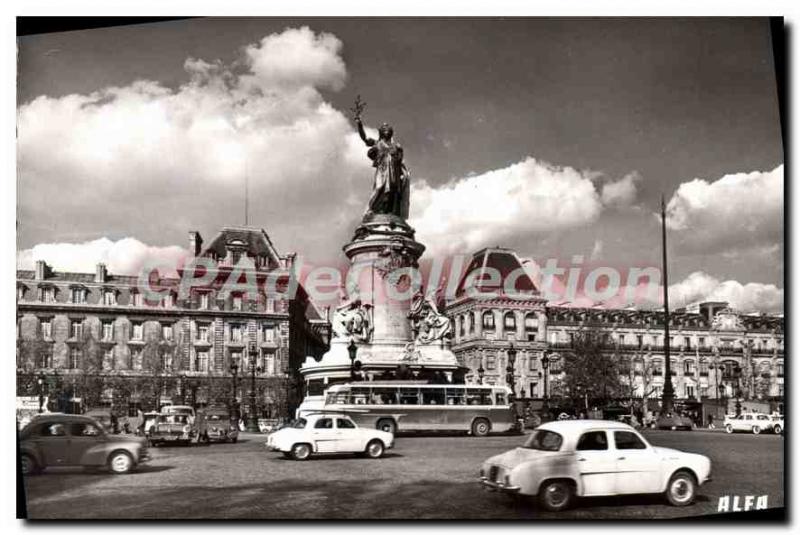 Postcard Modern Paris The Republic