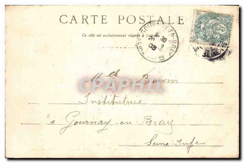 Old Postcard Saint Valery en Caux Wood Etennemare