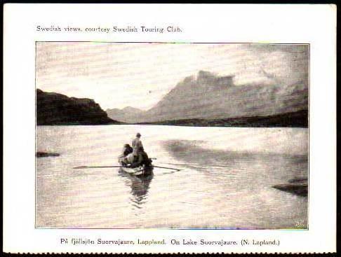 Swedish Touring Club Postcard - Pa fjallsjon Suorvajaure, 