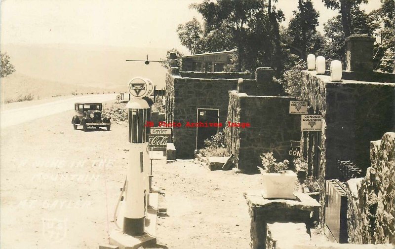 AR, Gayler, Arkansas, RPPC, Conoco Gas Station, Photo 