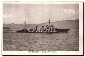 Old Postcard War Against Torpedo Boat Panthere