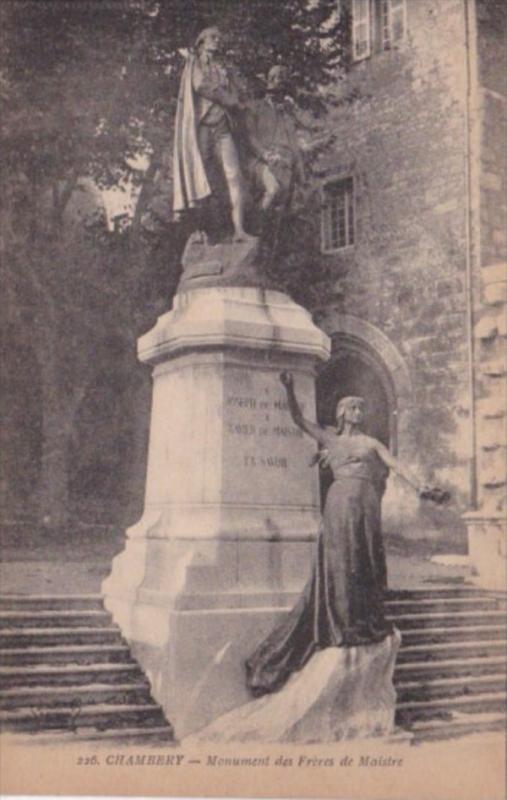 France Chambery Monument des Freres de Maistre