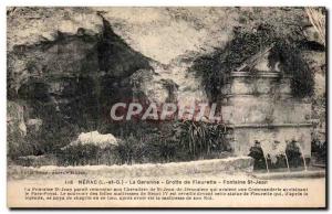 Old Postcard Nerac Garenne Cave Fleurette Fontaine St John