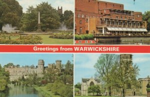 Warwickshire Postcard - Greetings From Warwickshire, Leamington Spa  RS24093