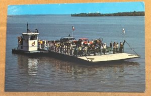 UNUSED POSTCARD - FERRY FROM PARLEY ST., NAUVOO, ILLINOIS TO MONTROSE, IOWA