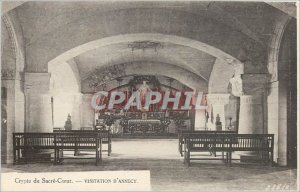 Old Postcard Crypt of the Annecy Visitation Sacre Coeur