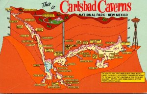 New Mexico Carlsbad Caverns National Park With Map