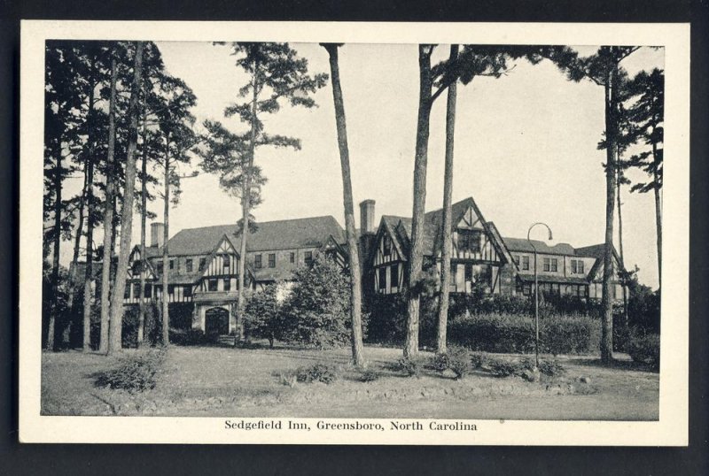 Nice Greensboro, North Carolina/NC Postcard, Sedgefield Inn