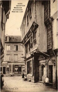 CPA QUINTIN - Maisons anciennes Rue au Lait (103446)