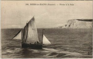 CPA MERS-les-BAINS Peche a la Sole (807544)