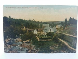 A Picturesque Scene at Bedford Nr Halifax Nova Scotia Canada Vintage Postcard