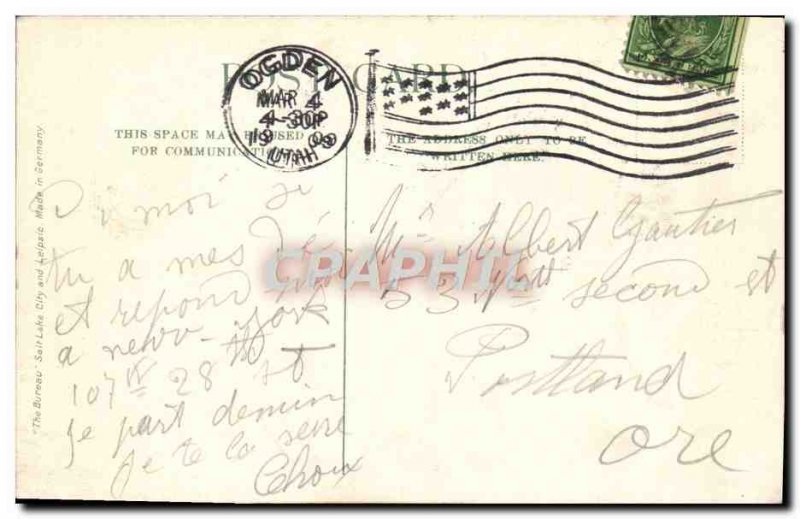 Postcard Old Eagle Gate Salt Lake City Utah Eagle