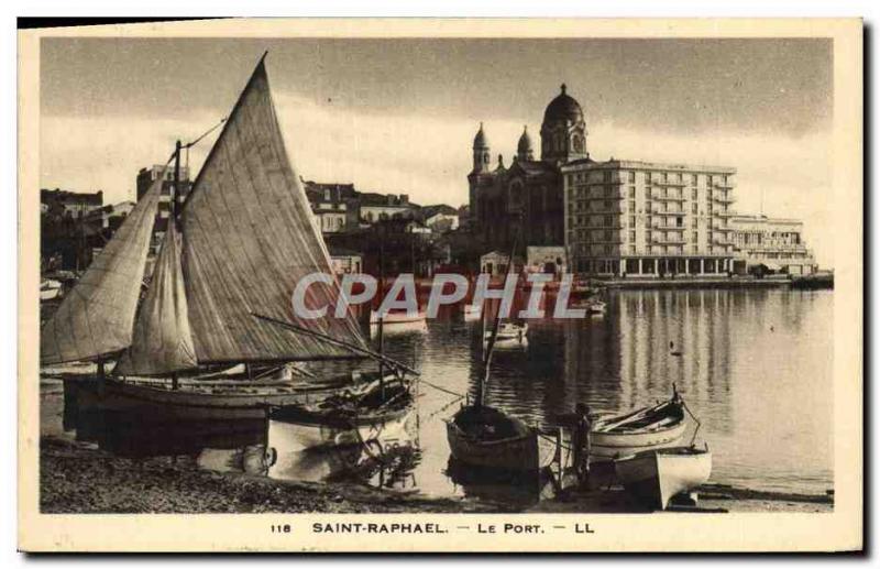 Postcard Old Boat Fishing Port Saint Raphael