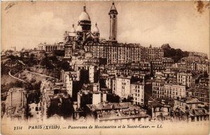 CPA Paris 18e Panorama de Montmartre et le Sacré Coeur (283978)