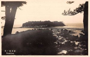 Enoshima Japan Scenic View Real Photo Vintage Postcard AA14168