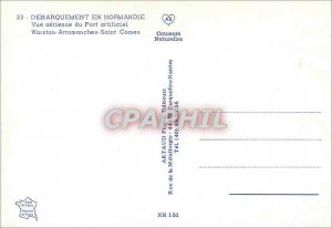 Modern Postcard Unloading in Normandy View Aerienne Port Artificial Army