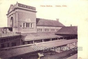 Union Station, Omaha, NE USA Train Railroad Station Depot 1909 tear and wear ...