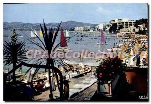 Modern Postcard Juan Les Pins Beach