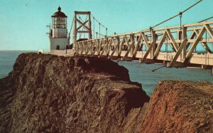 Vintage Postcard Point Bonita Light Station First American Lighthouse Pacific Co