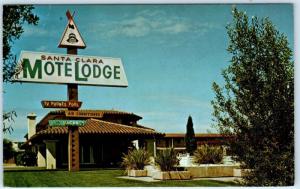 SANTA CLARA, California  CA  Roadside   SANTA CLARA MOTELODGE    Postcard