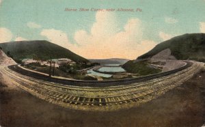 12420 Horse Shoe Curve on Pennsylvania Railroad, Near Altoona