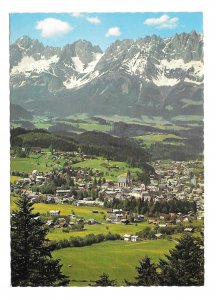 Austria Tirol Kitzbuhel mit Wildem Kaiser Tyrol Alps Resort 4X6 Vtg Postcard