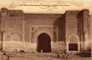 CPA AK MÉQUINEZ Porte du Dar-El-Mahgzen MAROC (720326)