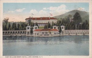 New York Lake George Fort William Henry Hotel 1917 Curteich