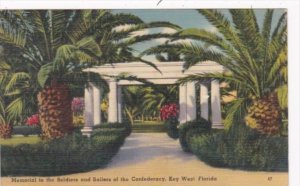 Florida Key West Memorial To The Soldiers and Sailors Of The Confederacy 1947