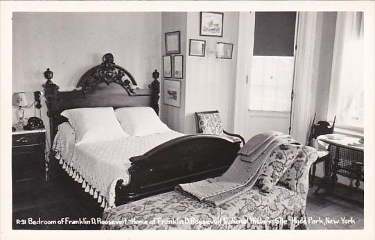 New York Hyde Park The Roosevelt Bedroom Franklin D Roosevelt National Histor...