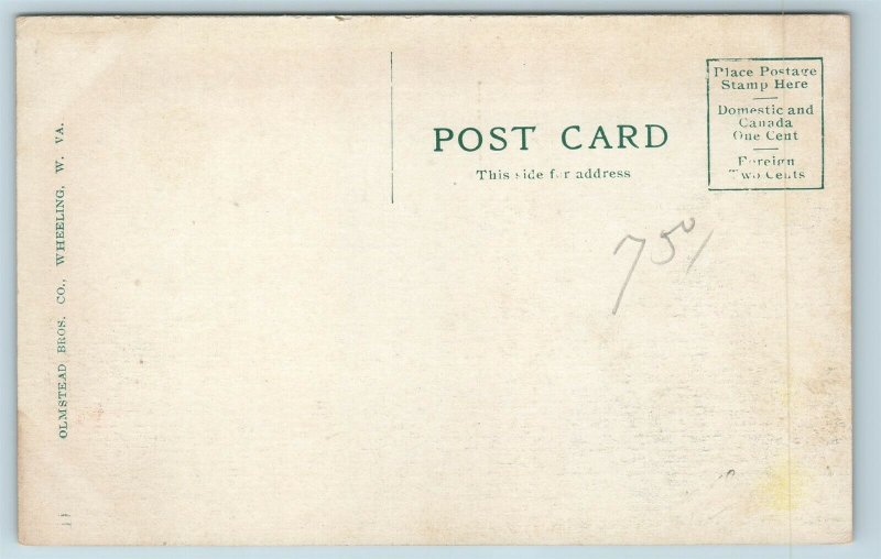 Postcard WV Wheeling West Virginia City Water Works c1908 A39