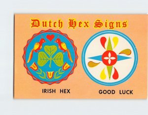 Postcard Dutch Hex Signs, Pennsylvania