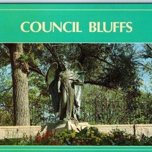 c1980s Council Bluffs IA Ruth Ann Dodge Memorial Statue Daniel Chester French M2