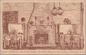 Postcard Quiet Corner Lotos Lantern Tea Room Washington DC