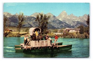 Old Menor's Ferry Crossing Snake River Grand Teton National Park WY Postcard